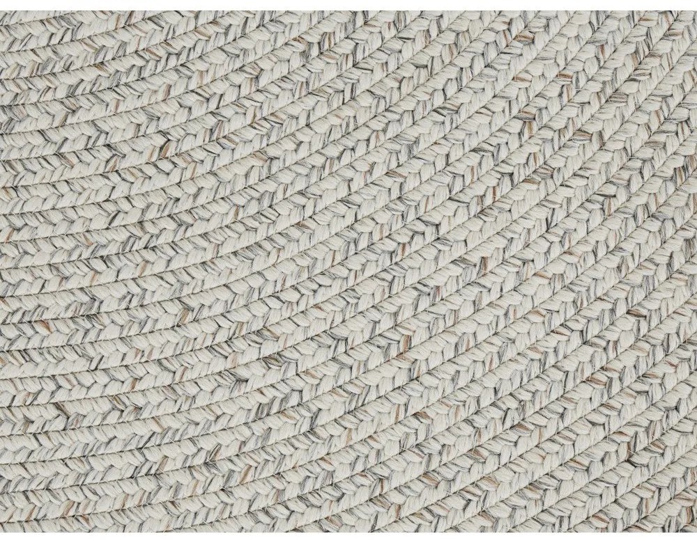 Бял/бежов кръгъл външен килим ø 200 cm - NORTHRUGS
