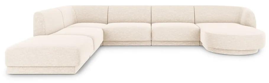 Кремав ъглов диван (ляв ъгъл) Miley - Micadoni Home