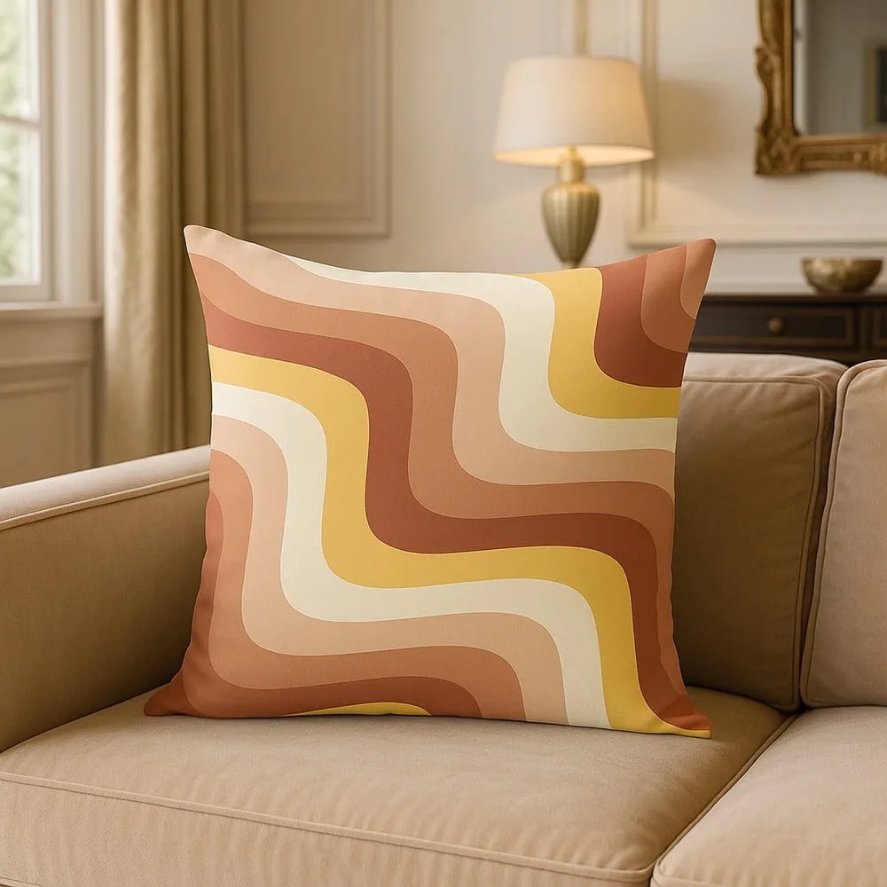 Калъфка за възглавница 43x43 cm Creamy Strawberry Swirl – Mila Home