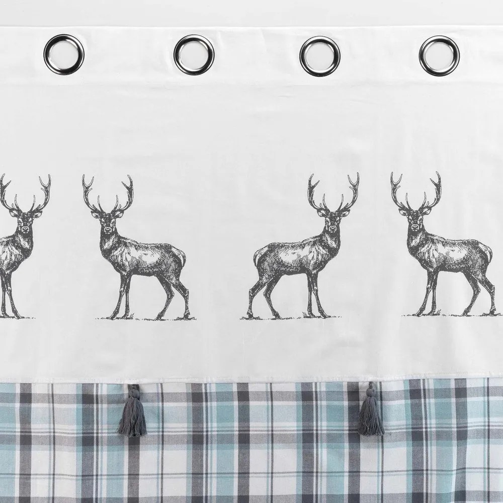 Бяло-синя завеса 140x240 cm Megeve – douceur d'intérieur