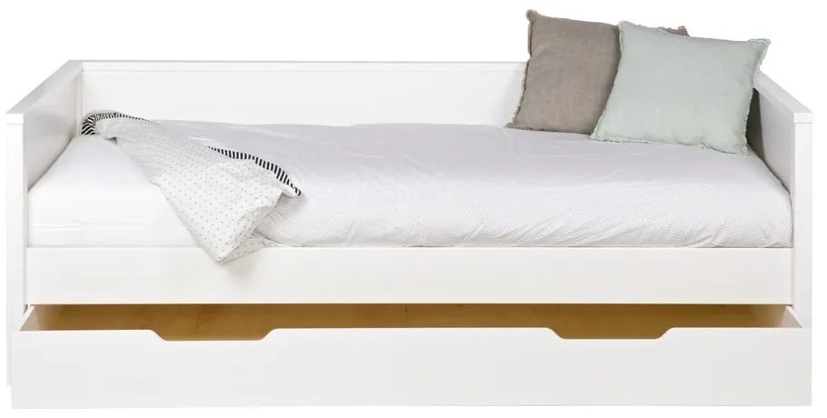 Бяло чекмедже за легло, 200 × 90 cm Nikki - WOOOD