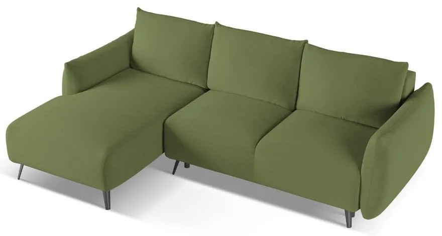 Зелен ъглов диван (ляв ъгъл) Malie – Makamii