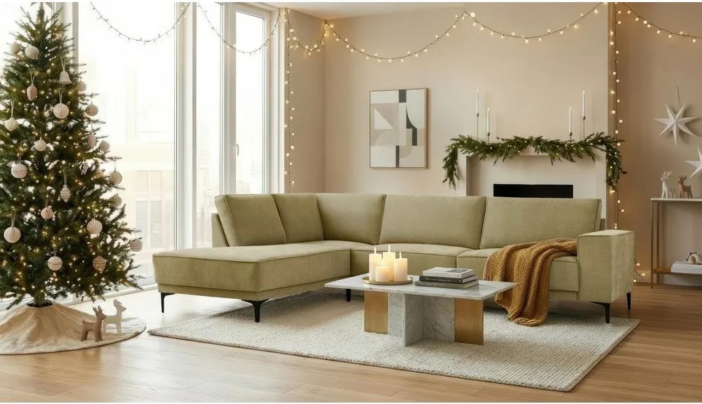 Зелен ъглов диван (ляв ъгъл) Copenhagen – Scandic