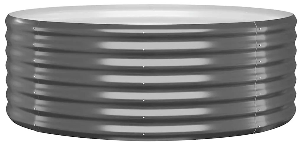 318986 vidaXL Градинска повдигната леха поцинкована стомана антрацит