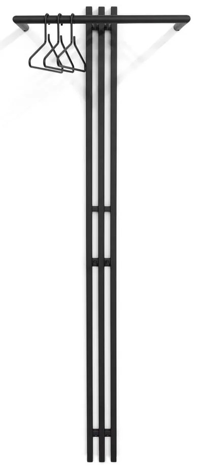 Черна метална стенна закачалка Senza - Spinder Design