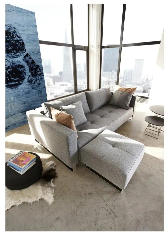 Разтегателен диван, 115 x 230 cm Cassius Twist Charcoal - Innovation
