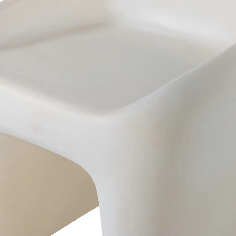 Пластмасов градински стол в цвят слонова кост Nivo – WOOOD