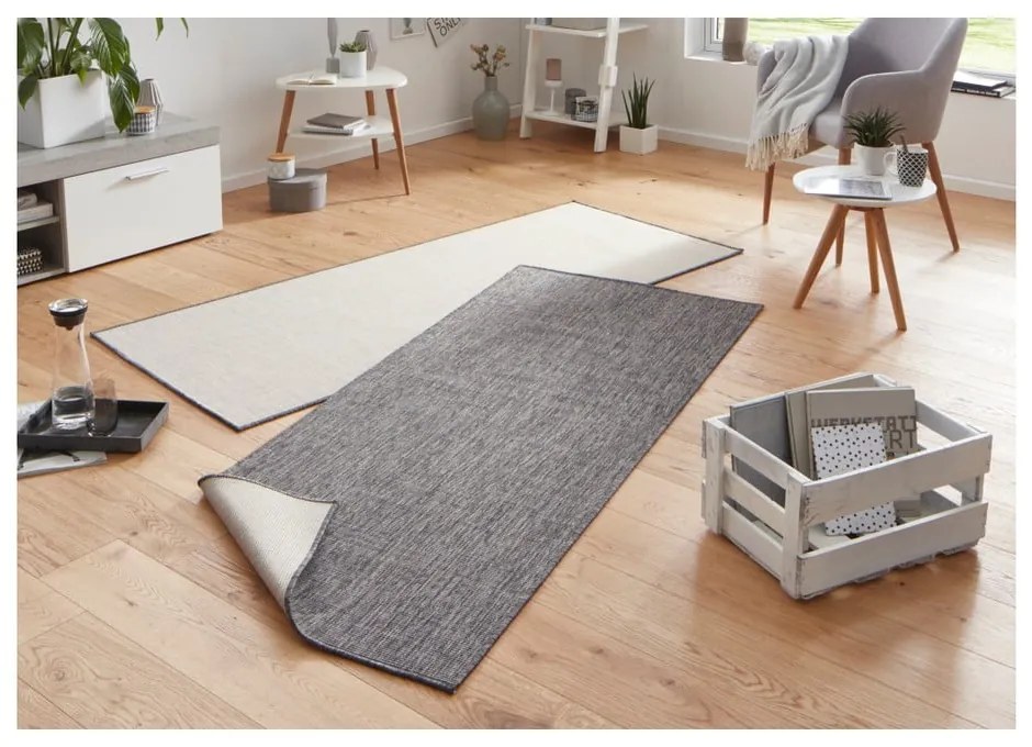 Сив килим за открито , 80 x 250 cm Miami - NORTHRUGS