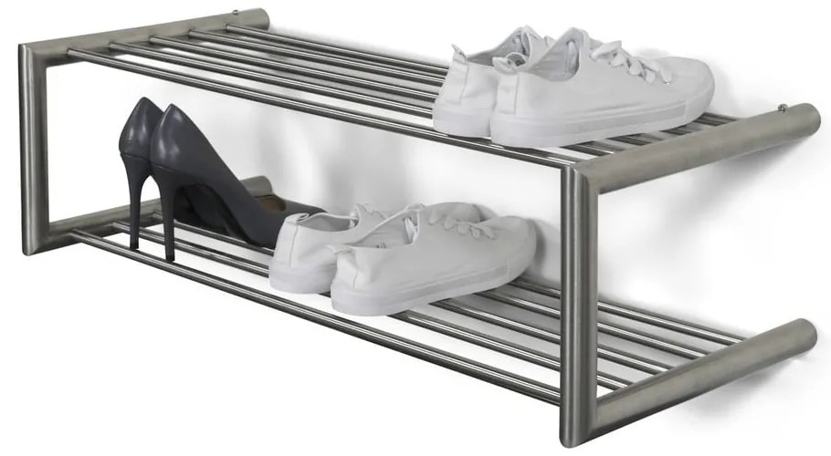 Метална висяща стойка за обувки в сребрист цвят 80x23x33,5 cm Soenz – Spinder Design