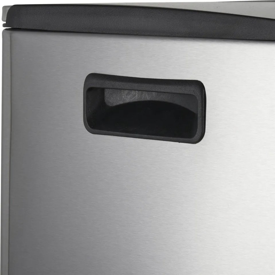 Стоманено кошче за боклук 2x30 l за рециклиране с педал в матово сребрист цвят Aliya – Spirella