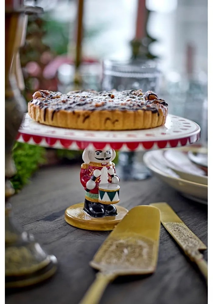 Глинена стойка за десерти с коледен мотив Jolly – Bloomingville