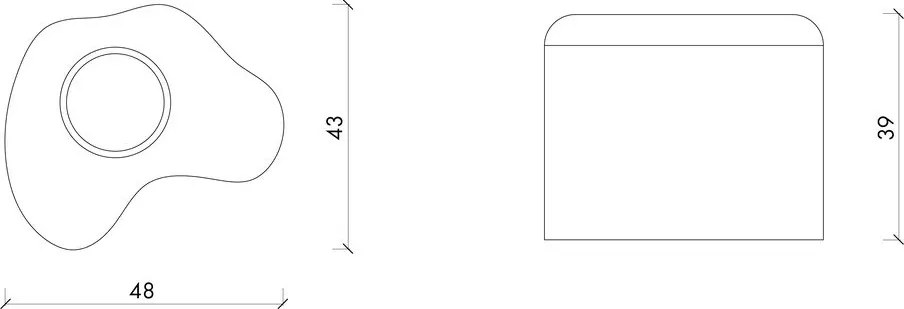 Метален държач за четки за зъби в сребрист цвят Mis – noo.ma