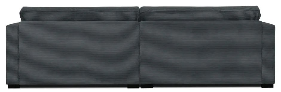 Сив диван от рипсено кадифе 266 cm Mobby – Scandic