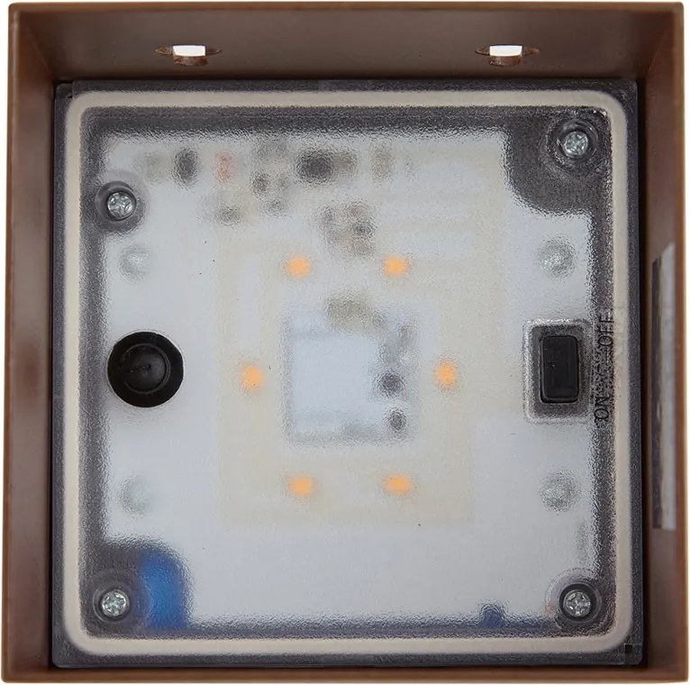 Външна стенна лампа ръждивокафява с LED, с 2 светлини, IP65, с функция за димиране и соларна - Charlene