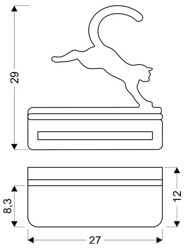 Черно детско осветително тяло Cat - Candellux Lighting