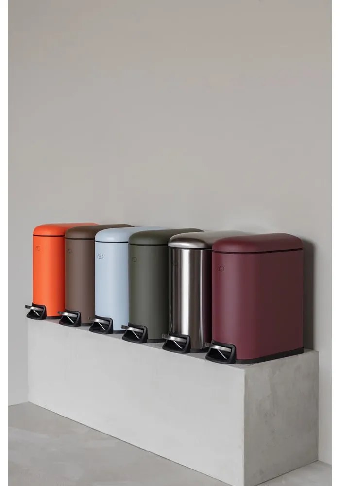 Кошче за боклук с педал от неръждаема стомана в сребрист цвят 10 l Wather – Mette Ditmer Denmark