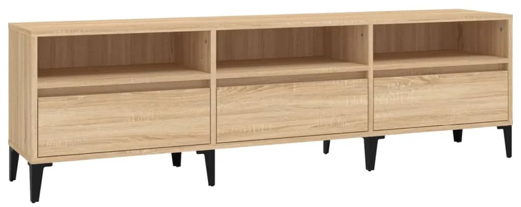 831920 vidaXL ТВ шкаф, сонома дъб, 150x30x44,5 см, инженерно дърво