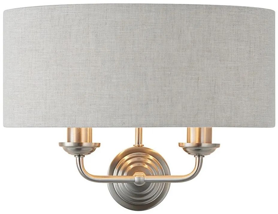 Endon 94403 - Аплик HIGHCLERE 2xE14/40W/230V сив/матов хром