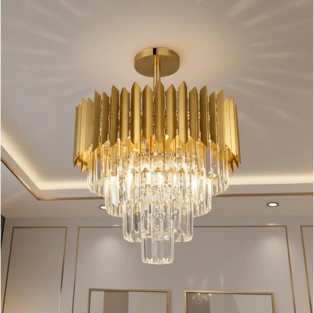 Brilagi - Полилей CRISTAL за повърхностен монтаж 5xE14/40W/230V, диаметър 43 cm