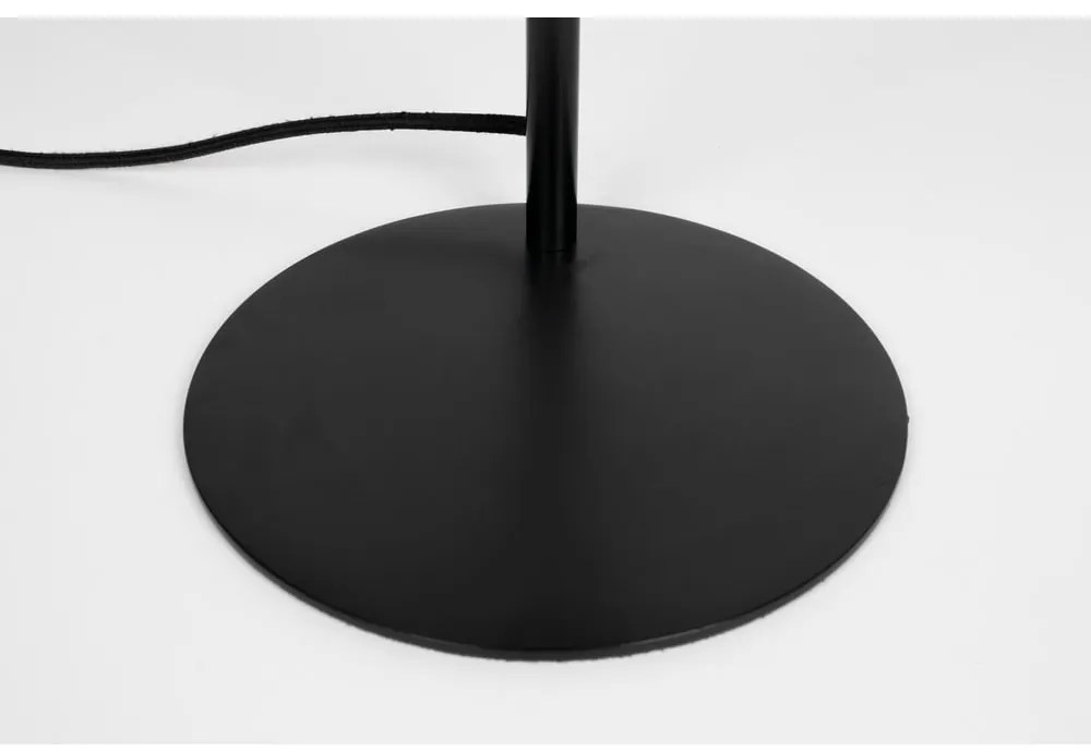 Черна настолна лампа с текстилен абажур (височина 71 cm) Jaylee – White Label