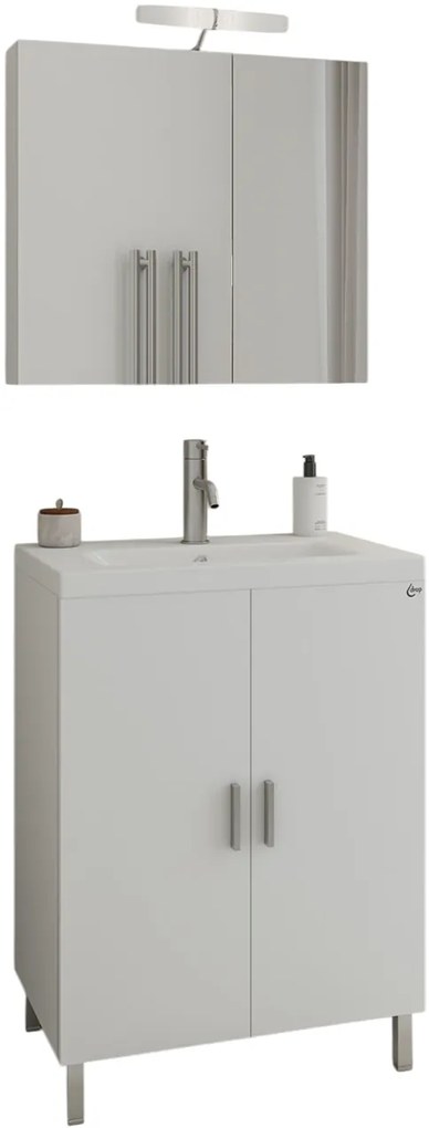 Комплект за баня Drop Roma 60-Бял