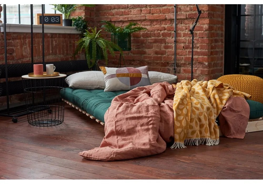 Зелен разтегателен диван 140 cm Roots - Karup Design