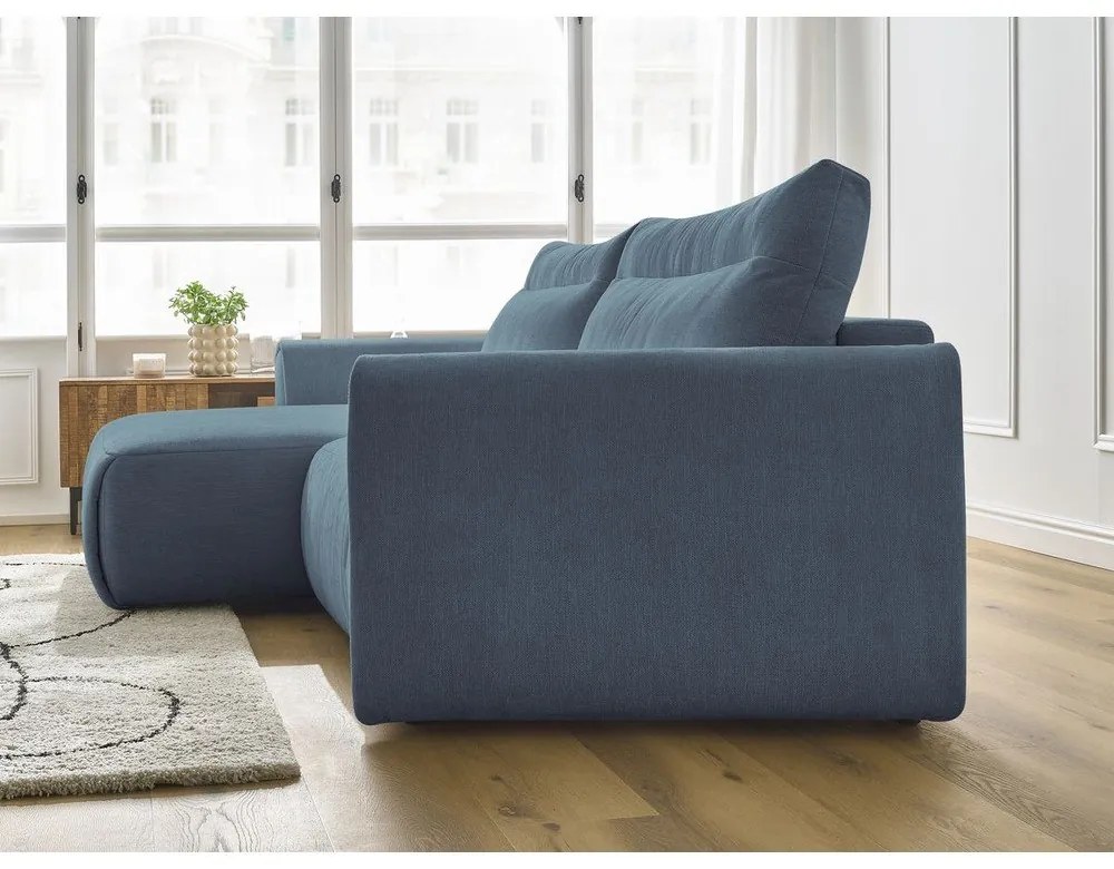 Син ъглов диван Aden – Bobochic Paris