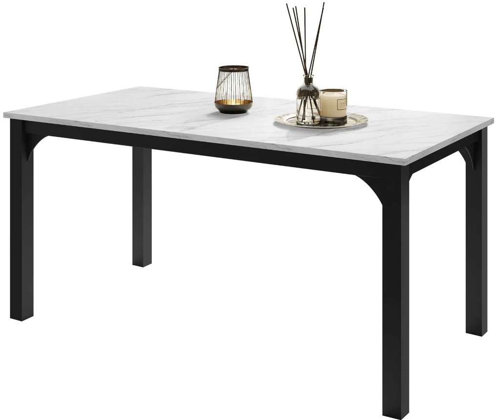 Разтегателна маса Focus plus-Бял Мрамор