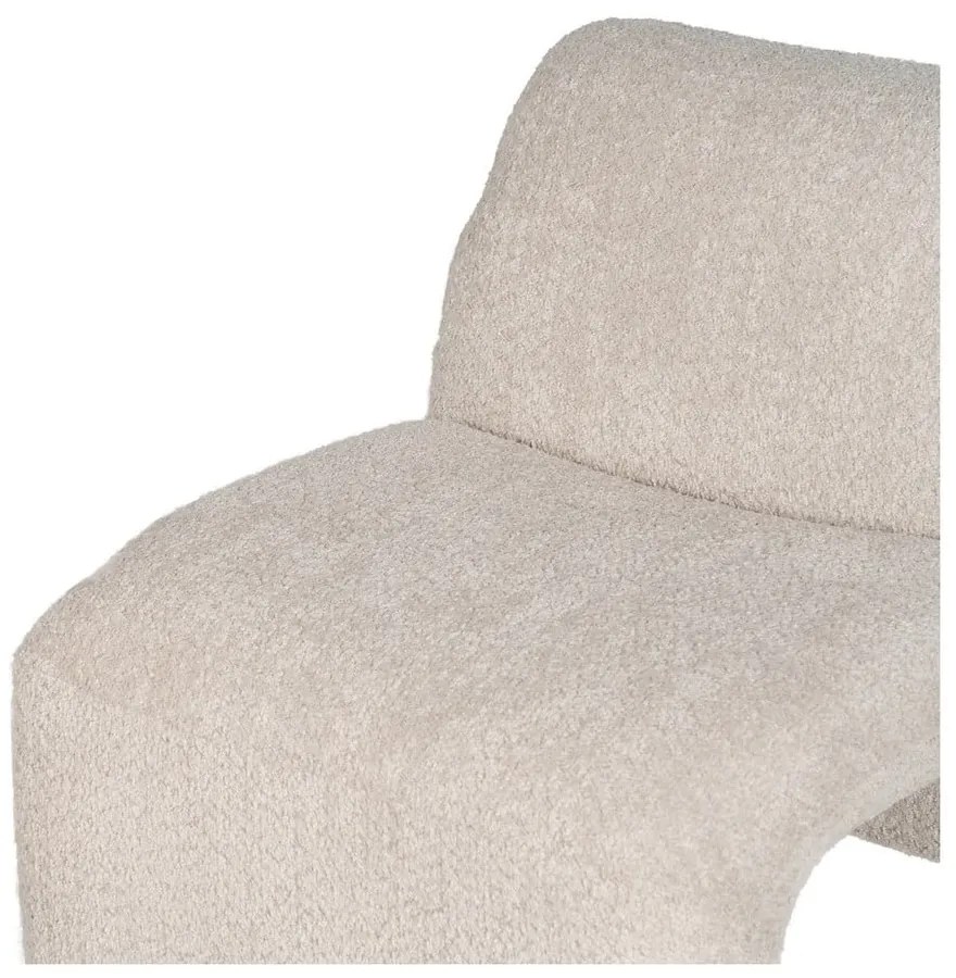 Бежово кресло от плат букле – Ixia