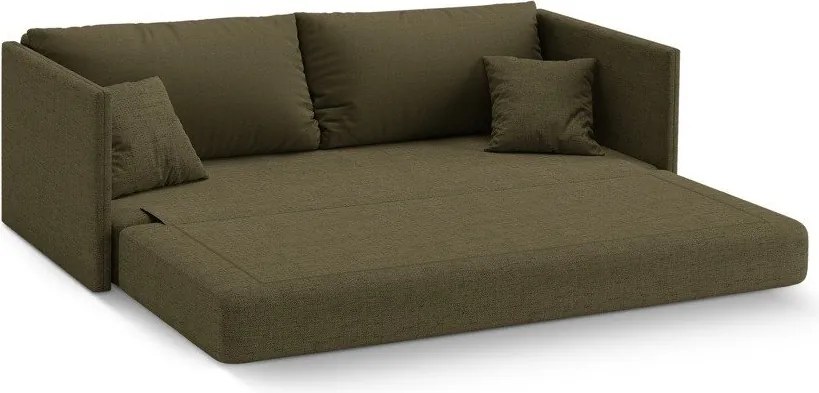 Зелен шенилов сгъваем диван 209 cm Shannon – Cosmopolitan Design