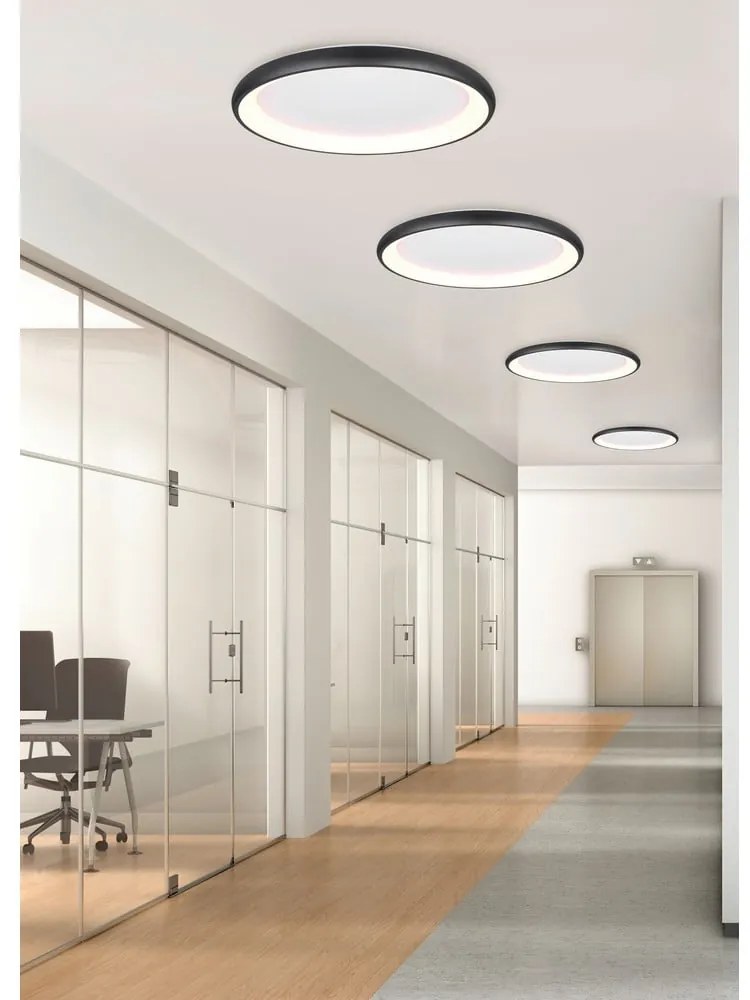 Черно LED затъмняващо се осветително тяло за таван Cardona – Trio