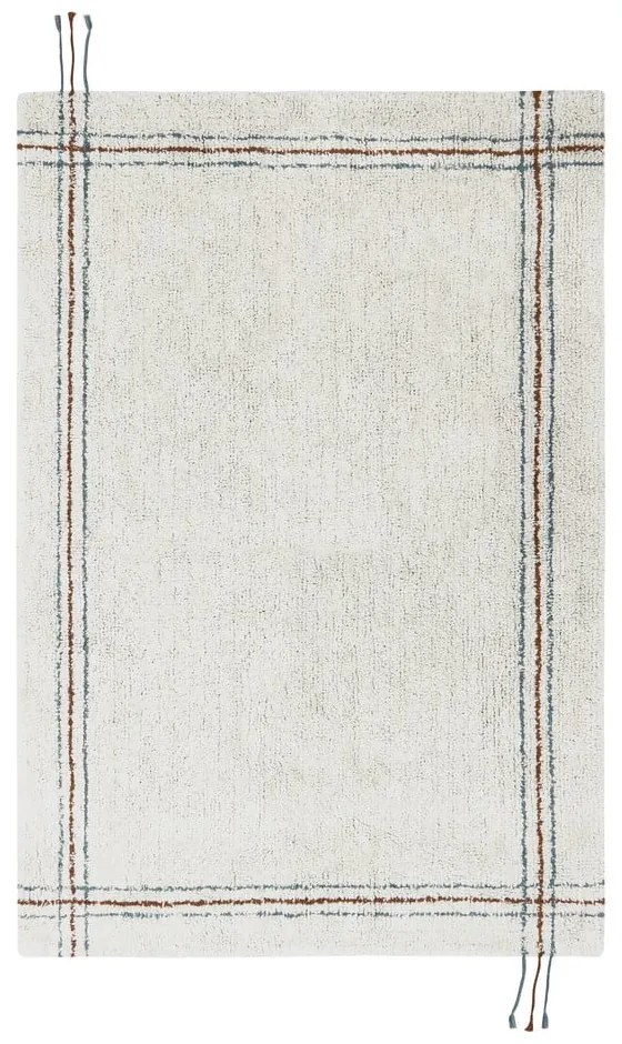 Кремав ръчно изработен памучен килим подходящ за пране 90x130 cm Cuisine Natural – Lorena Canals