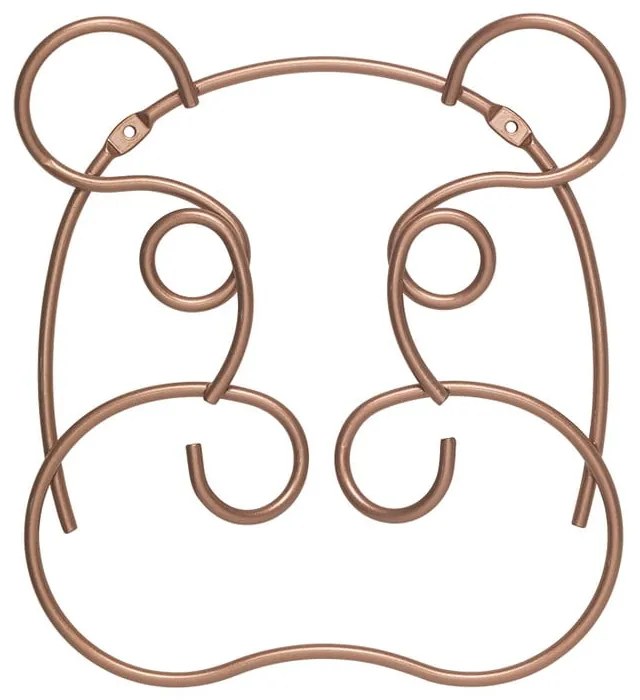 Кука за стена в меден цвят Hippo - Metaltex