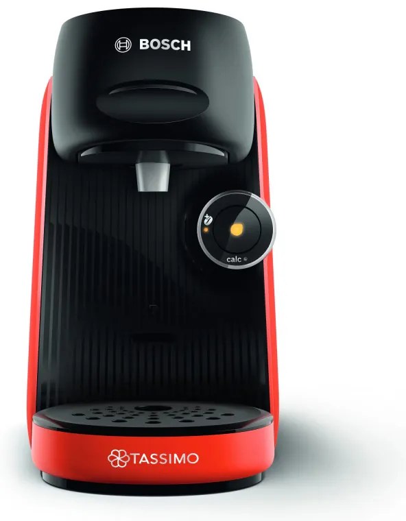 Еспресо машина Bosch Tassimo Finesse TAS16B3, 1400W, 3.3 bar, 0.7 л, Декалциране, Самопочистване, T-Discs, Intellibrew, 70 напитки, Червен