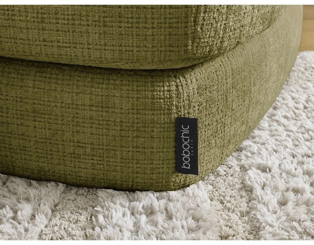 Шенилова табуретка в цвят каки Leonore – Bobochic Paris