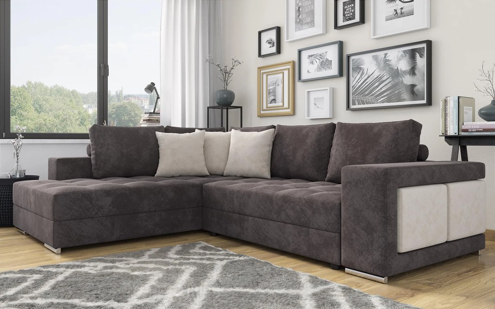 Разтегателен ъглов диван Терано