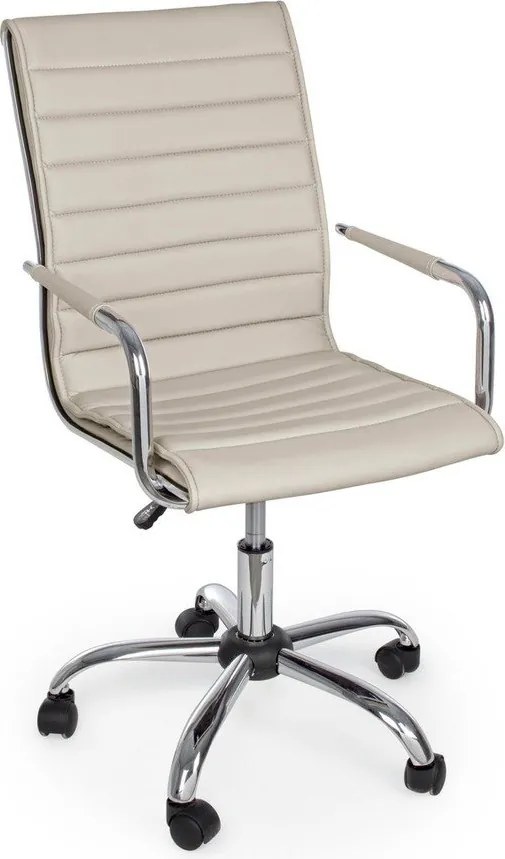 Кафяво-сив офис стол от имитация на кожа Perth – Yes Everyday