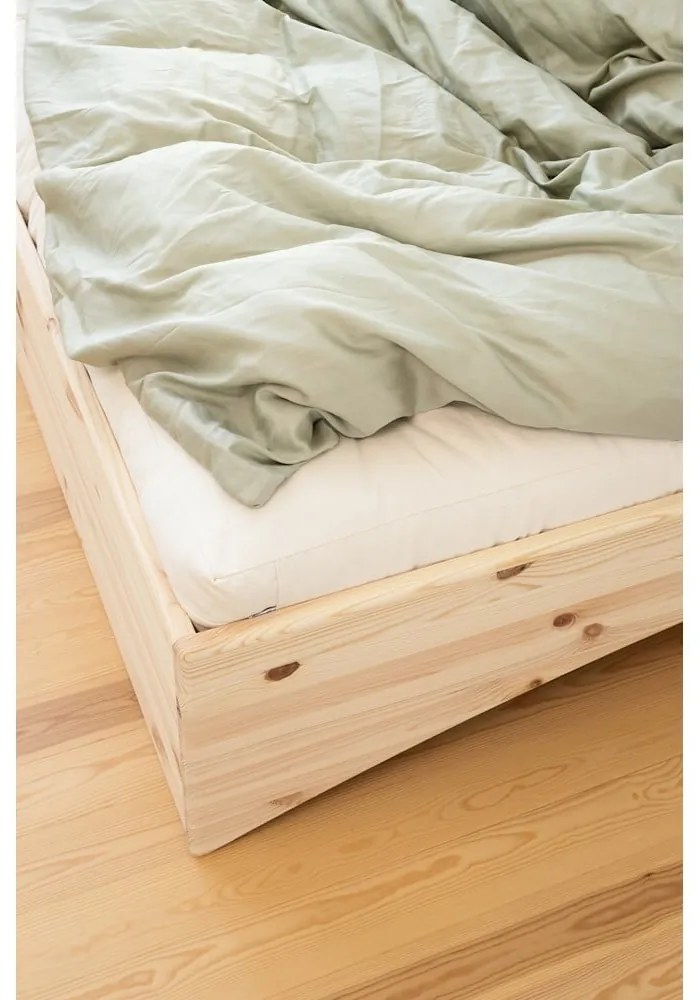 Двойно легло от масивен бор без табла в естествен цвят 180x200 cm Orbit – Karup Design