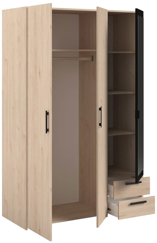 Гардероб Dorm 3-врати с огледало- Mauro