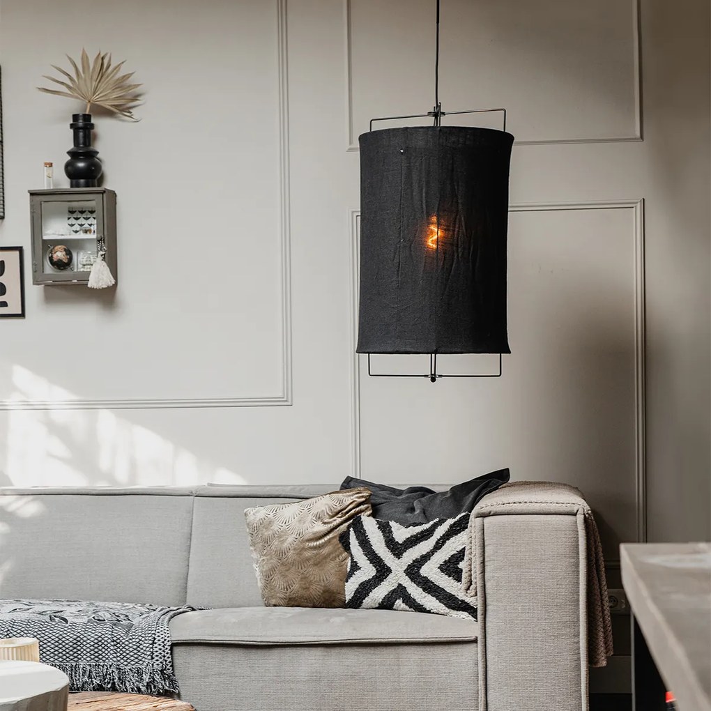 Дизайнерски висящ аплик черен - Rich