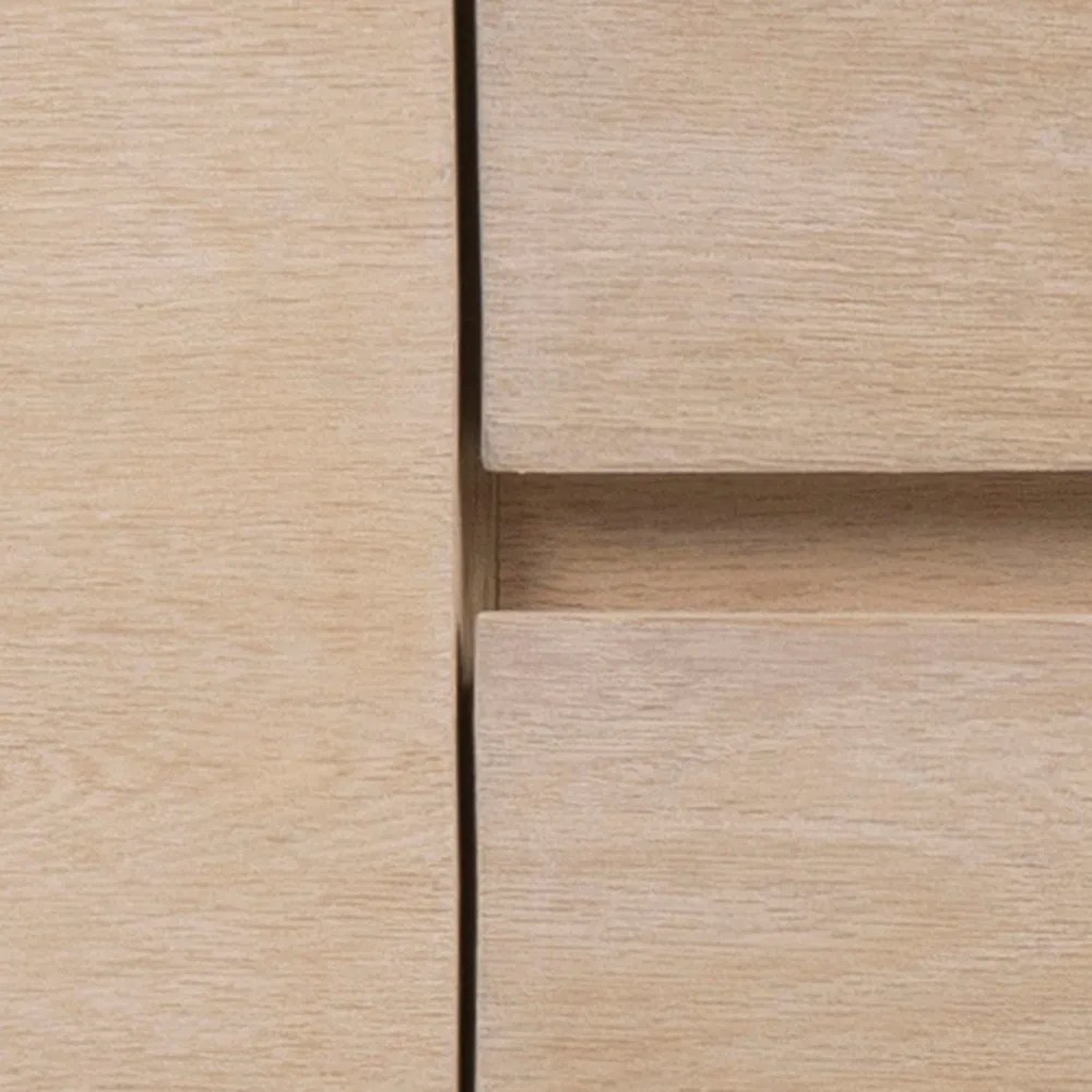 Нисък скрин от декор от дъб естествен 150x75 cm Nagano – Actona