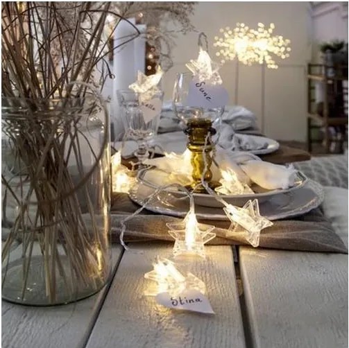 Eglo 411108 - LED гирлянд CLIPPY 10xLED 2,1m топло бяло