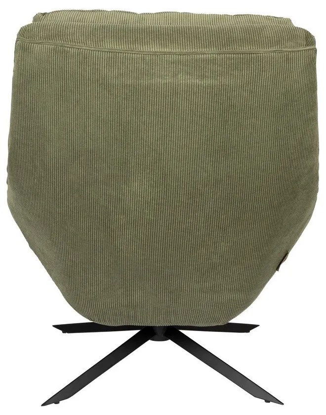 Зелено кадифено кресло Vince - Dutchbone