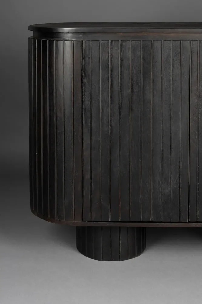 Тъмнокафяво шкафче от масивно манго 110x80x40 cm Kenji – Dutchbone