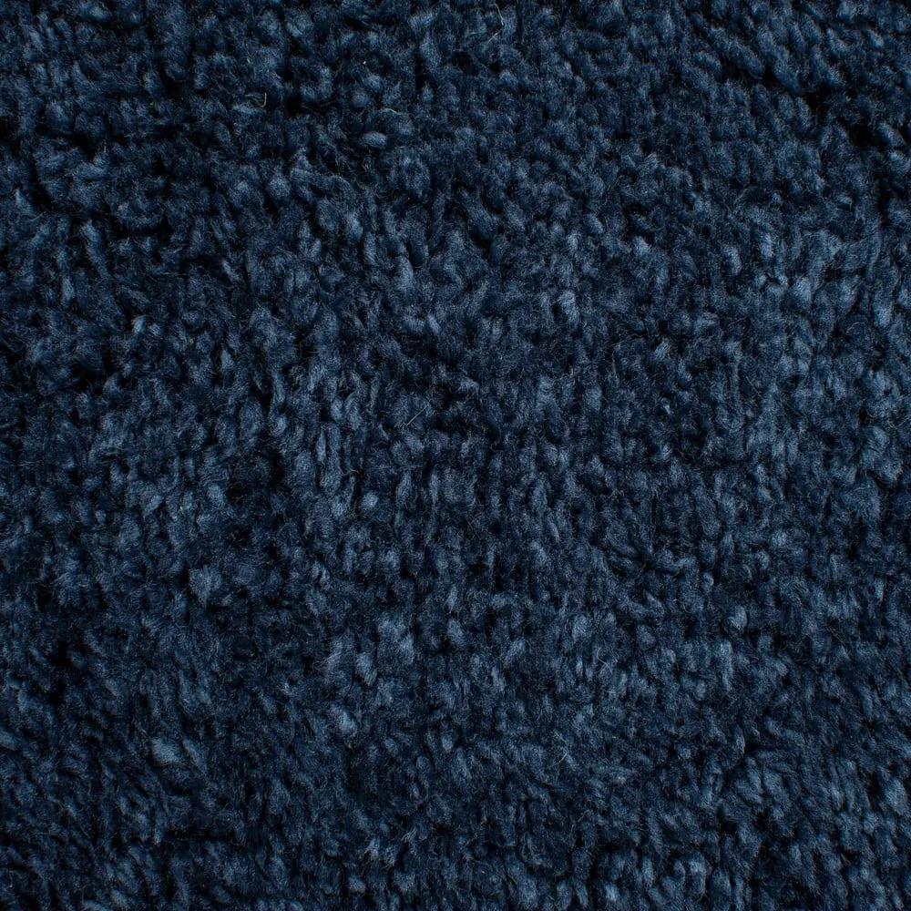 Тъмносин кръгъл килим 133x133 cm - Flair Rugs