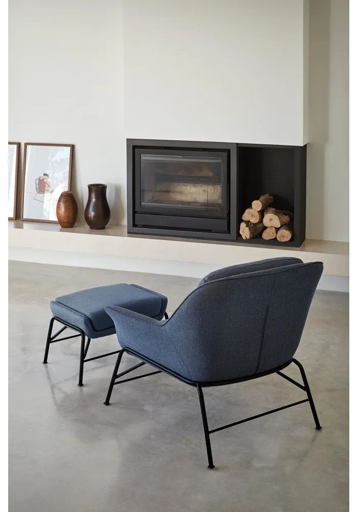 Тъмно синьо столче за крака Sadira - Teulat