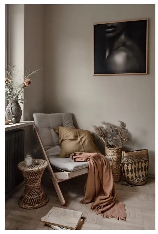 Сгъваем стол Raw/Linen Бежово Boogie - Karup Design