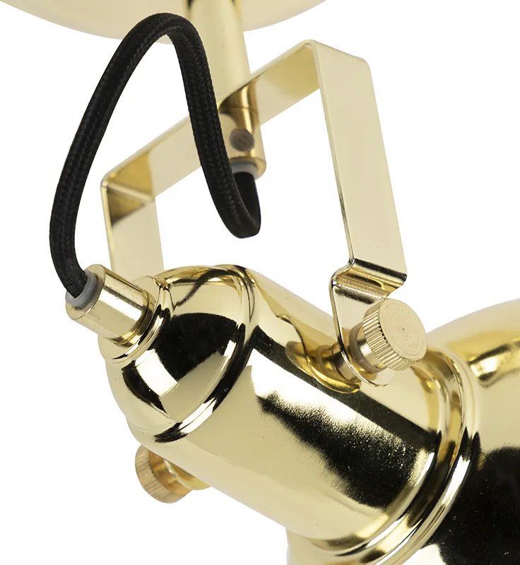 Индустриален кръгъл прожектор златен 1-светлина - Tommy