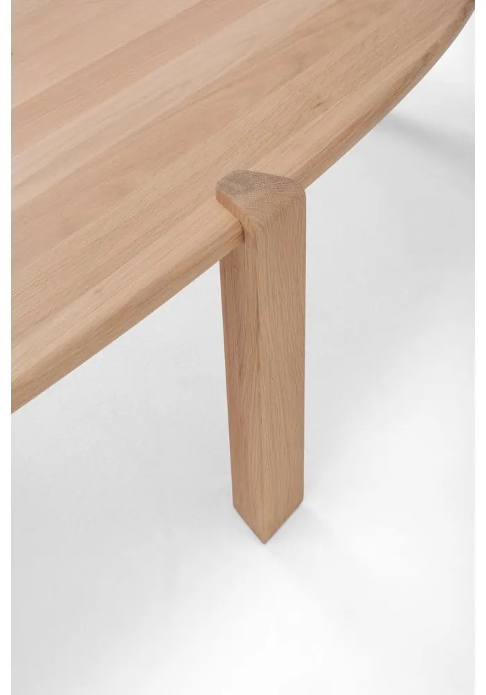 Масичка за кафе от масивен дъб в естествен цвят 100x180 cm Kulin – Gazzda