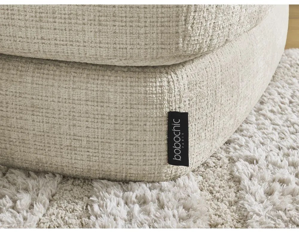 Бежова шенилова табуретка Leonore – Bobochic Paris